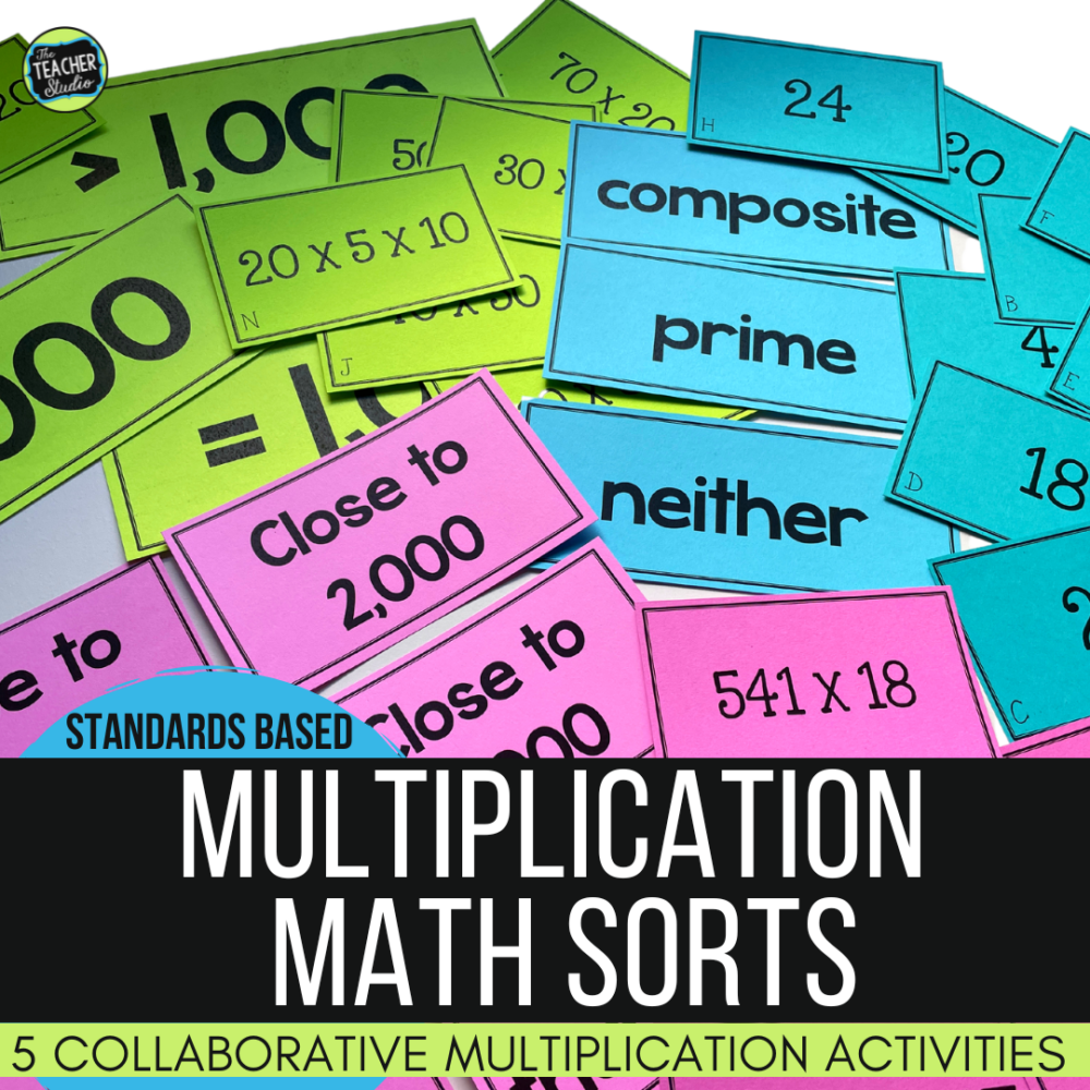 Multiplication Math Sorts