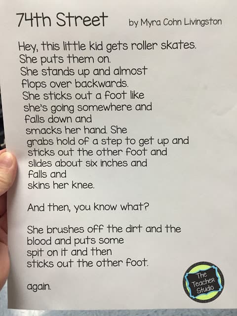 Poetry lessons for fourth grade