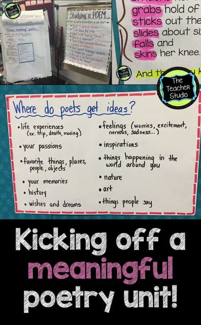 Kicking of a meaningful poetry unit