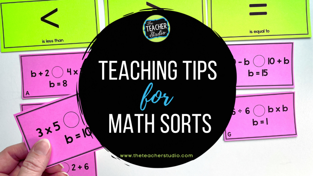 teaching tips for math concept sorts