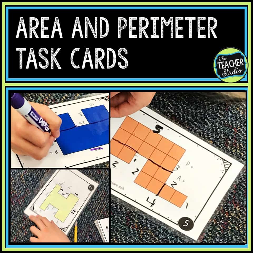 area and perimeter task cards