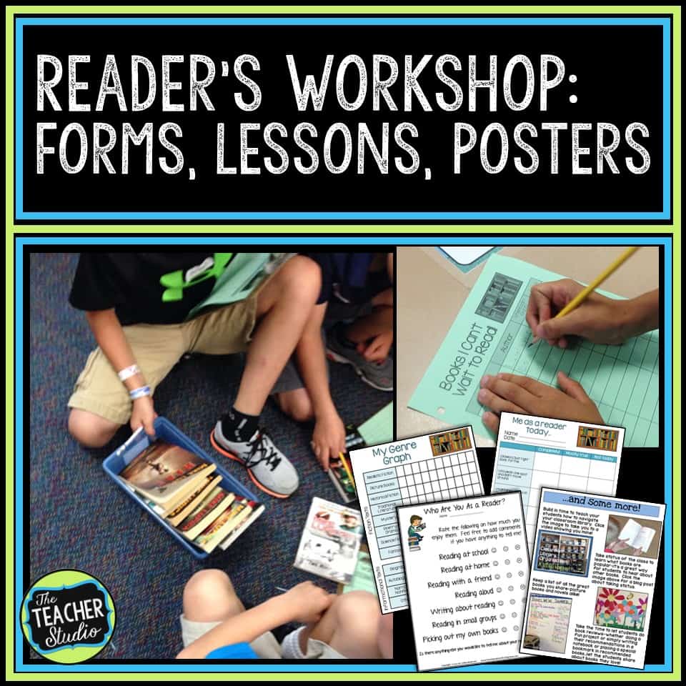 reader's workshop, back to school, reader's workshop forms, independent reading, reading anchor chart