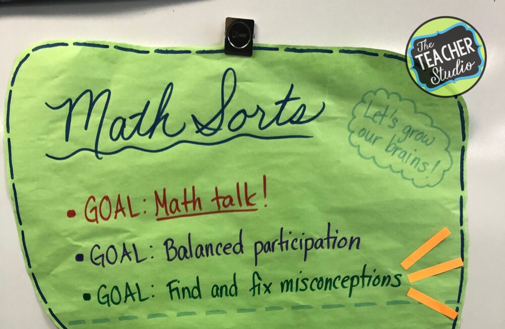 math sorts, standards for mathematical practice, critique reasoning of others, math talk, accountable talk, fraction lessons, grade 3 math, grade 4 math, fourth grade math, third grade math, math sorts, math lessons