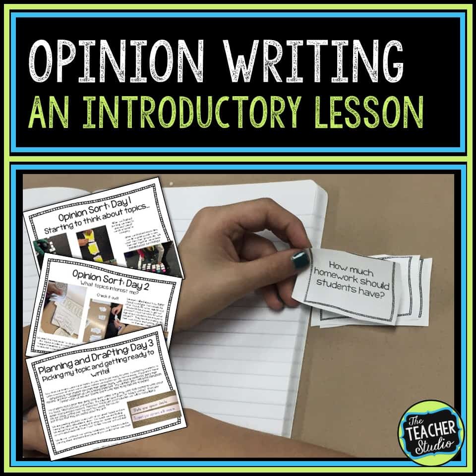 How to teach opinion writing
