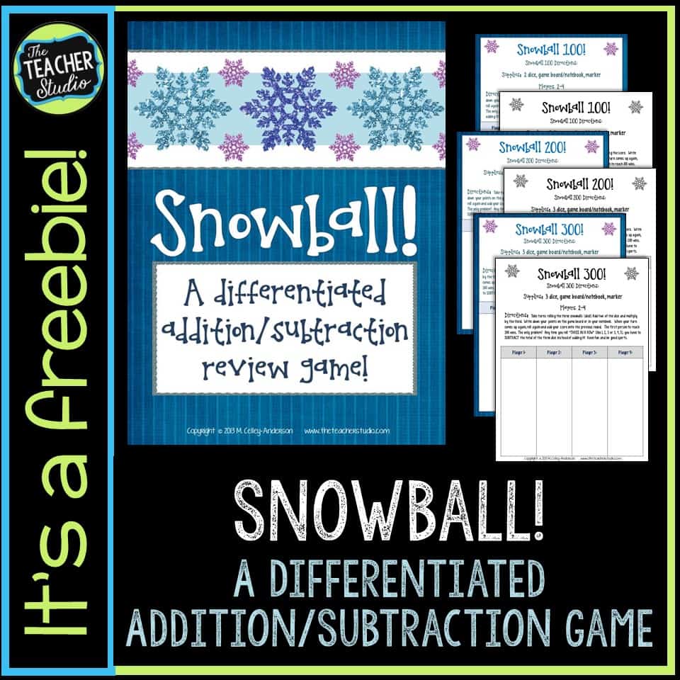 Addition and Subtraction Math Game