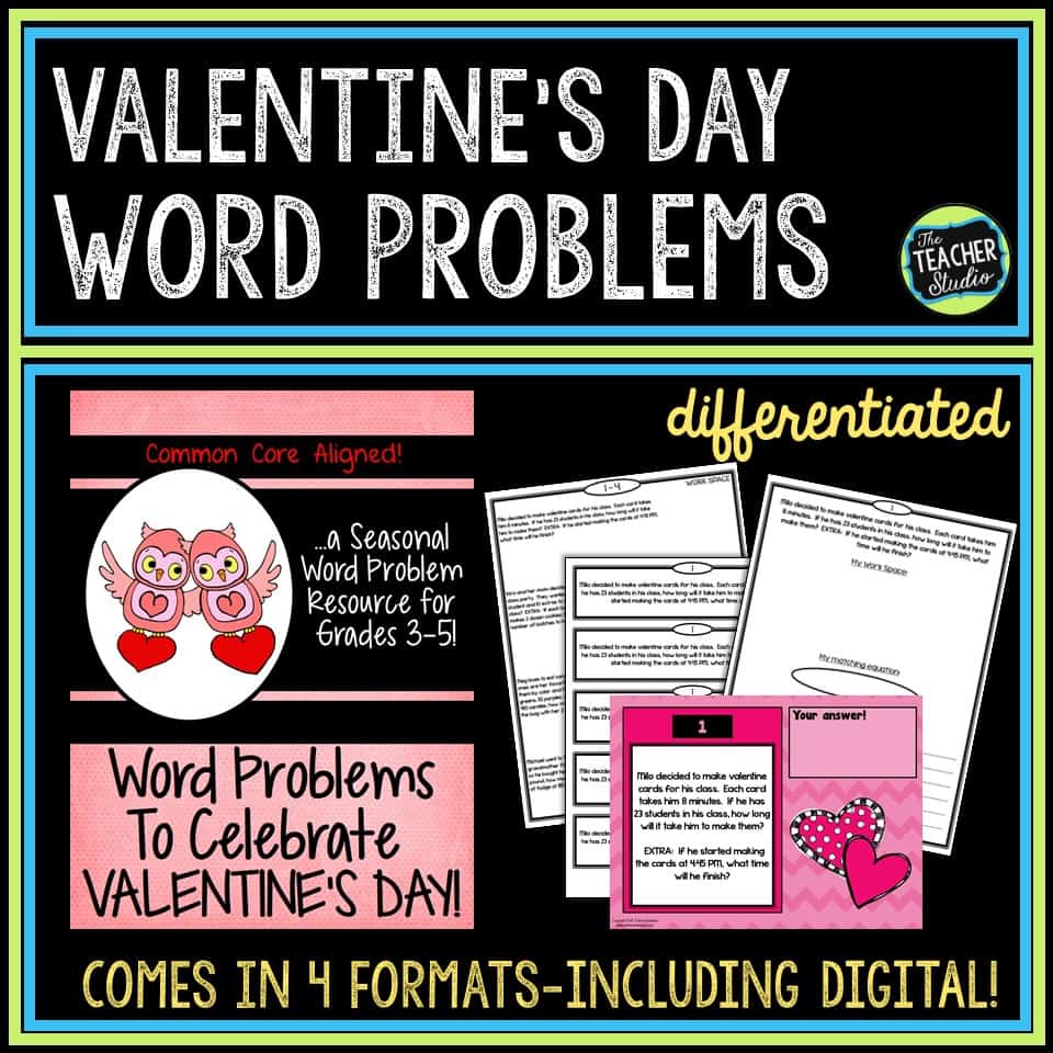 Valentine's Day word problems