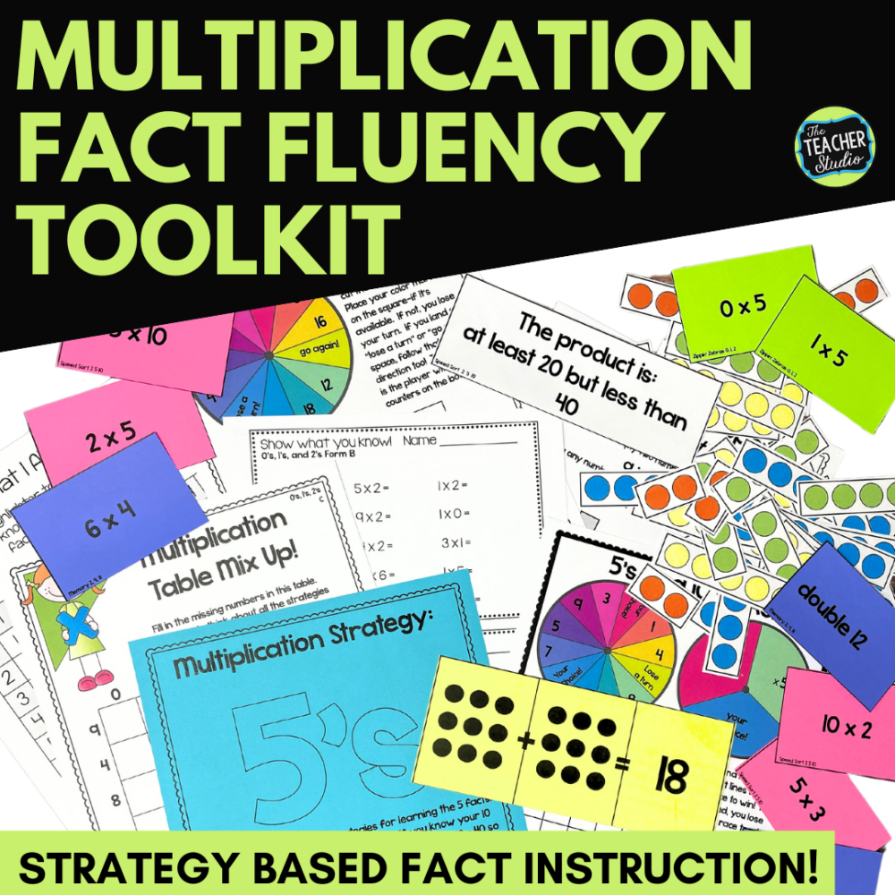 Multiplication facts games and lessons
