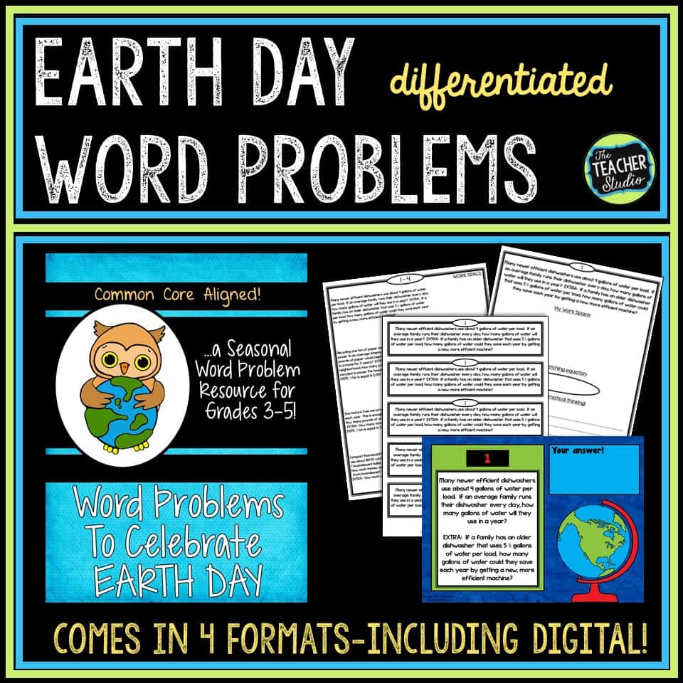 Earth Day Word Problems