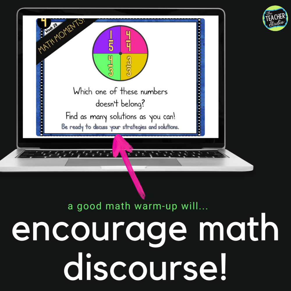 Using math warm ups to guide math discourse