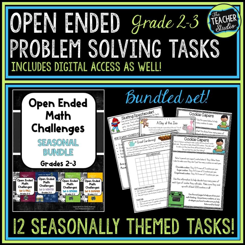 Open Ended Math Challenges for Grades 2 and 3