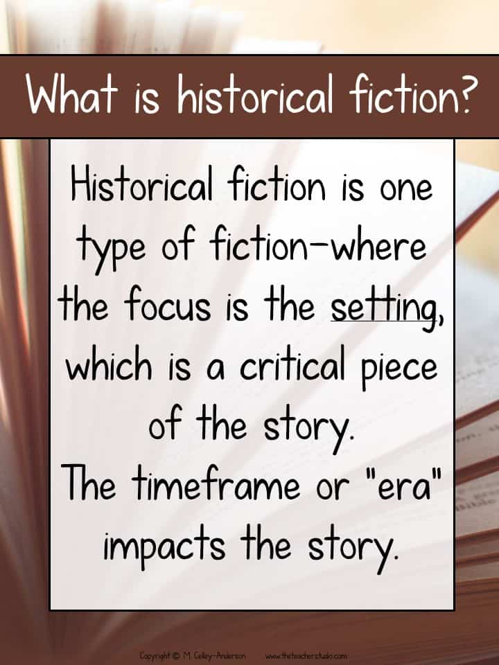 historical fiction poster