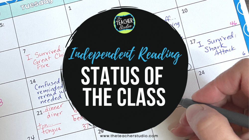 How to take status of the class in independent reading