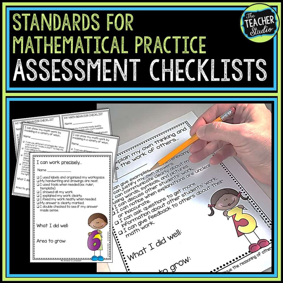 math practices assessment checklists