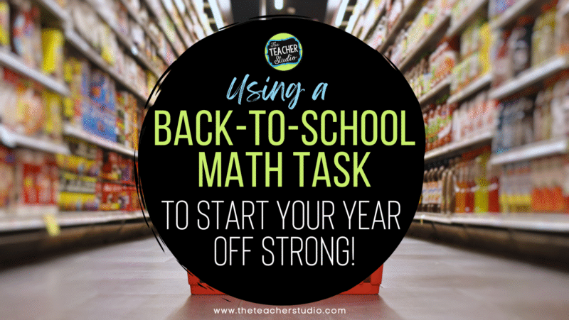 Using a back-to-school math task along with your review? YES! - The ...