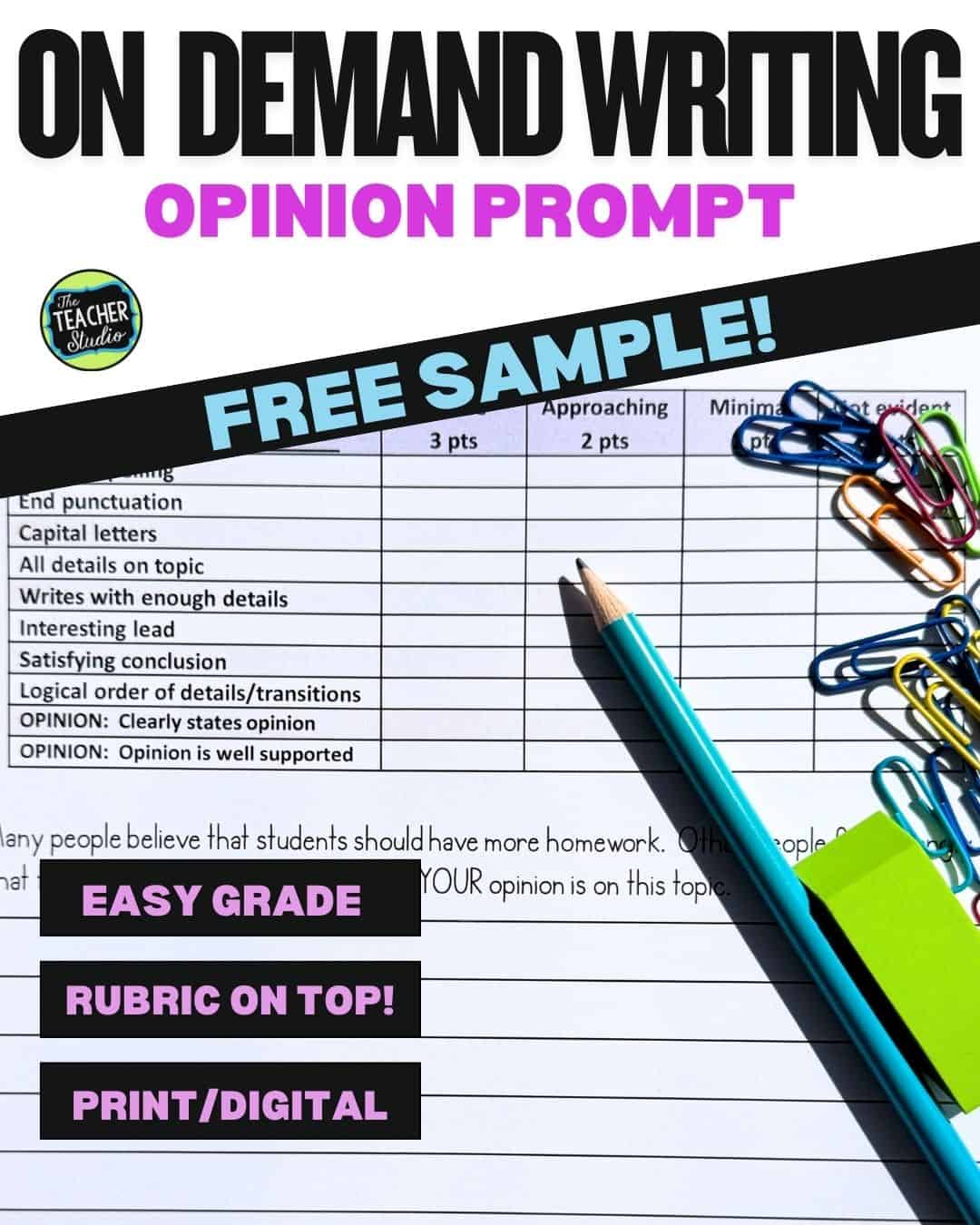 On Demand Writing Rtemplate Demand Writing in Elementary School: Why On-Demand Prompts Build ...