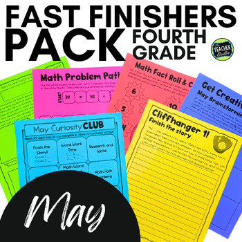 May 4th Grade Fast Finishers - 4th Grade Early Finishers - May Enrichment Menu