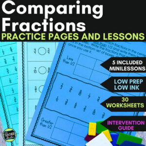 Comparing Fractions Worksheets - Comparing and Ordering Fractions Practice