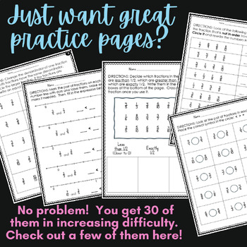 Comparing Fractions Worksheets - Comparing Fractions Game - Sequencing Fractions - Image 3