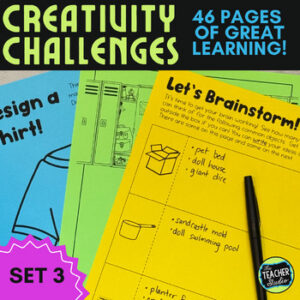 Creativity Activities Upper Elementary - Creative Thinking Grades 3-5 Set 3