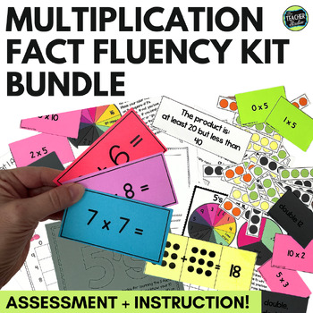 Multiplication Fluency Kit Bundle | Math Fact Fluency Games - Assessment Tracker