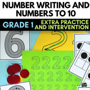 1st Grade Number Sense Activities | Number Writing Activities and Cardinality